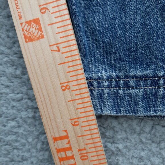 Vintage Wrangler Denim Jean Shorts Mens Size 36 Blue Relaxed Fit Carpenter Style - Picture 4 of 10